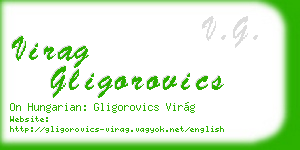 virag gligorovics business card